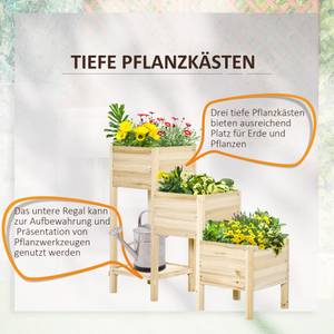 Hochbeet 845-653 Braun - Holzwerkstoff - 45 x 108 x 125 cm