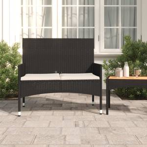 Banc de jardin 3029937 Noir - Crème