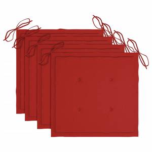 Gartenstuhl-Kissen (4er Set) 3005021-2 Rot - 40 x 40 cm