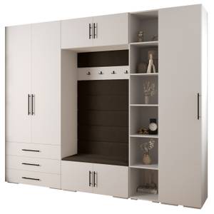 Garderobe Inova 3 Z11 Schwarz - Braun - Weiß - Schwarz