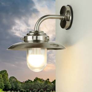 Wandlampe KAVALA Silber - Glas - Metall - 30 x 27 x 26 cm