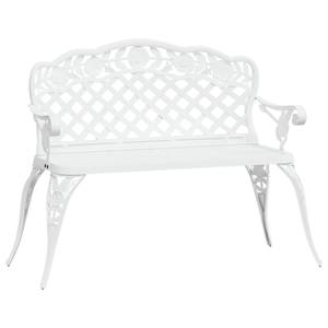 Banc de jardin 3010970 Blanc - Métal - 108 x 83 x 60 cm