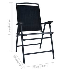 Bistro-Set (3-teilig) 3001705 Schwarz