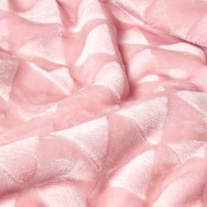 Decke mit Dreiecksmuster Sherpa Pink - 200 x 230 cm