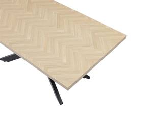 Table VEVIANO Beige - Bois manufacturé - 90 x 76 x 180 cm