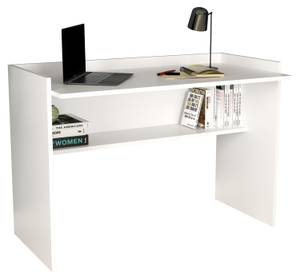 Holz Schreibtisch Ablagefach Tilus L Weiß - Holzwerkstoff - 115 x 80 x 58 cm