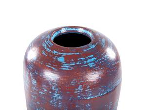 Vase décoratif DOJRAN Bleu - Marron - Céramique - 24 x 59 x 10 cm