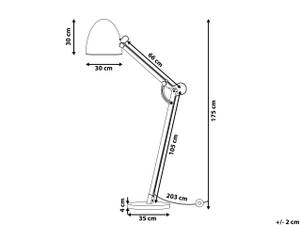 Kinderlampen HETTON Eiche Hell - Weiß