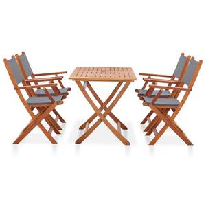 Gartenmöbel-Set Grau - Massivholz - Holzart/Dekor - 70 x 75 x 120 cm