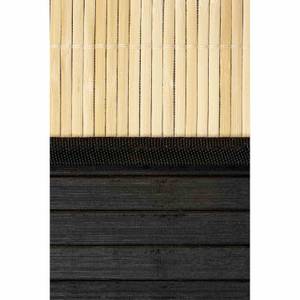 Wäschekorb, Wäschesammler BAMBOO Schwarz - 52 x 63 x 32 cm