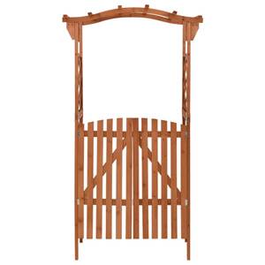 Pergola Marron - Bois massif - Bois/Imitation - 40 x 204 x 116 cm