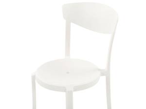 Bistro Set SERSALE 5-tlg Weiß - Kunststoff - 70 x 80 x 70 cm