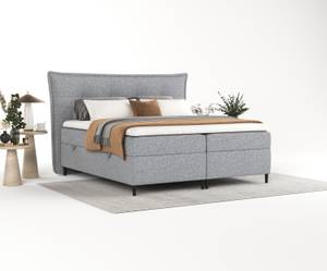 Premium Boxspringbett LasPalmas Silber / Grau - Silbergrau - Breite: 233 cm