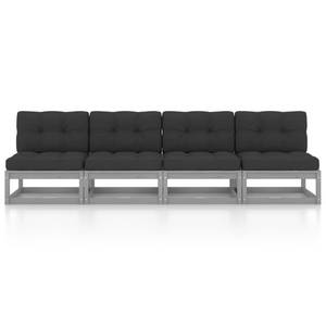 Gartensofa (4-teilig) 3009883-2 Grau