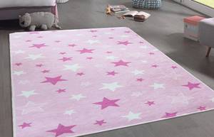 Tapis Enfant Etoile Rose foncé - 80 x 150 cm