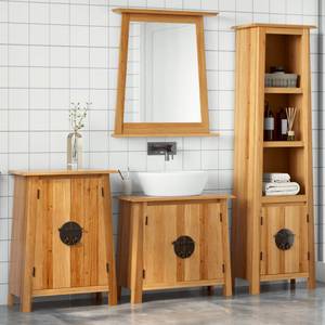 Badmöbel Set 3223464 (4-teilig) Braun - Massivholz - Holzart/Dekor - 70 x 63 x 32 cm