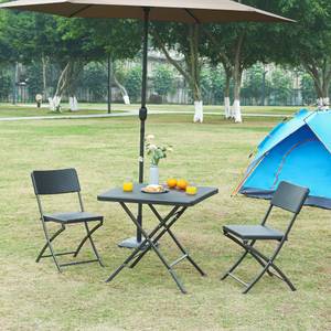 Table de camping pliante Mark 78 x 74 x 78 cm