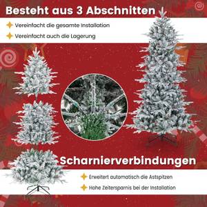 Tannenbaum CM24581DE Weiß - Kunststoff - 110 x 180 x 110 cm