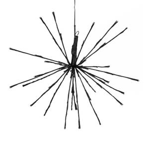Lichterkette Feuerwerk Schwarz - Weiß - Kunststoff - 45 x 32 x 45 cm