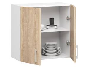 Hängeschrank LIMA 60 2T Braun - Weiß - Holzwerkstoff - 60 x 58 x 31 cm