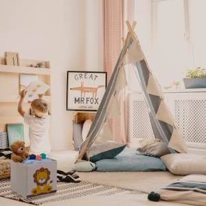 bieco Boîte de rangement enfant lion, naturel