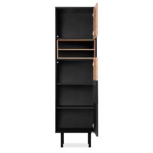 Regale LOFTY TV/HiFi-Einlage Schwarz - Braun - Eiche Dekor