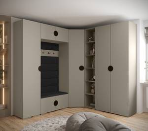 Garderobe Inova 4 Z2 Schwarz - Grau - Schwarz