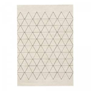 Tapis salon LUCEN 4 80x150 crème Blanc crème - 80 x 150 cm