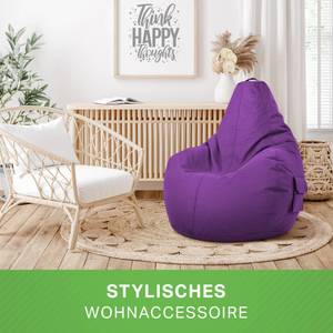 Gaming Sitzsack + Hocker "Cozy+Cube" Violett