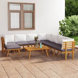 Garten-Lounge-Set Braun - Massivholz - Holzart/Dekor - 55 x 35 x 90 cm