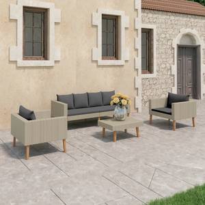 Gartenmöbel-Set Beige - Metall - Textil - 50 x 33 x 70 cm