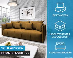 Sofa ASVIL 3-Sitze Monolith 48 Gold