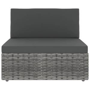 Gartensofa (2-teilig) 3001946-4 Grau - Metall - Polyrattan - 58 x 52 x 65 cm