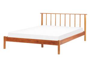 Lit double BARRET Marron - Bois massif - 156 x 86 x 210 cm