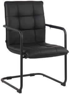 Chaise de salle à manger Gandia Lot de 2 Noir - Cuir synthétique - 57 x 89 x 64 cm