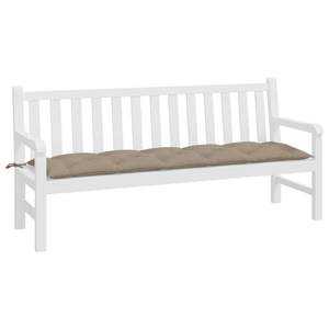 Coussin de banc de jardin Taupe - Profondeur : 180 cm