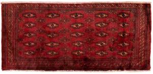 Turkaman - 130x60cm Rot - Naturfaser - 60 x 1 x 130 cm