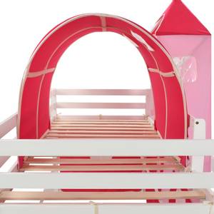 Hochbett für Kinder Weiß - Breite: 230 cm