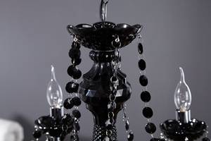 Kronleuchter  BLACK CRYSTAL Schwarz - Glas - Kunststoff - 55 x 45 x 55 cm