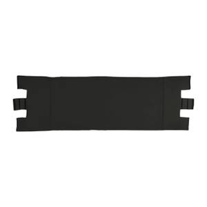 Grand rangement pour bûches avec bâche Noir - Métal - Textile - 370 x 122 x 39 cm