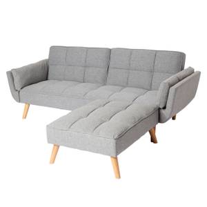 Schlafsofa K18 Grau - Textil - 218 x 80 x 175 cm