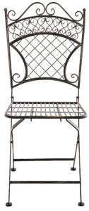 Chaises de jardin Adelar Lot de 2 Bronze