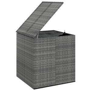 Boîte à coussins Gris - Métal - Polyrotin - 100 x 104 x 100 cm