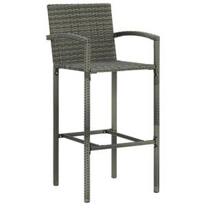 Garten-Bar Set (5-teilig) 3008866-2 Grau - Kunststoff - Polyrattan - 80 x 110 x 80 cm