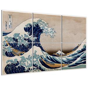 Wandbild Die große Welle vor Kanagawa 150 x 100 cm