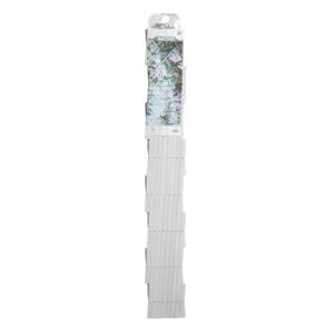 Treillis de jardin Blanc - Matière plastique - 100 x 200 x 1 cm