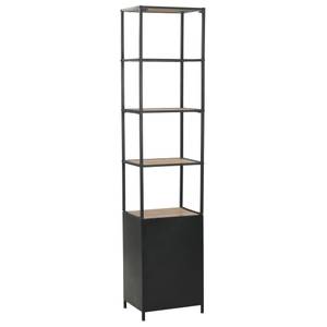 Bücherregal 246425 Schwarz - Metall - Massivholz - Holzart/Dekor - 41 x 180 x 33 cm