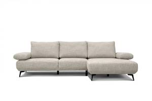 Ecksofa Mello (4-Sitzer) Creme - Ecke davorstehend rechts