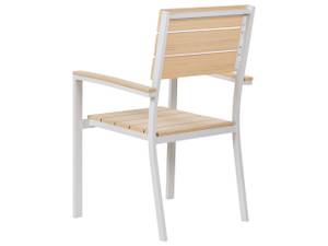 Chaise de jardin COMO Beige - Blanc