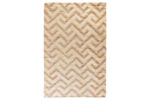 Handgefertigter Teppich Absentia Beige - Textil - 160 x 230 x 1 cm